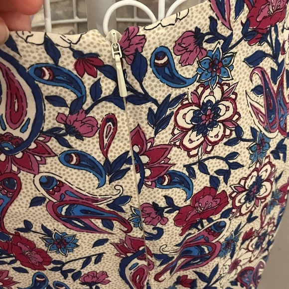Mango Floral Paisley Midi Skirt Knotted Front sz Small - Picture 7 of 10